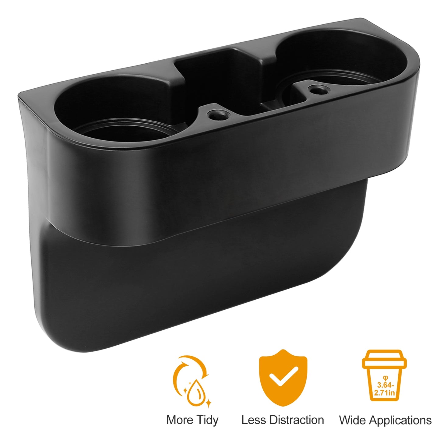 Car Seat Gap Cup Holder Organizer with Dual Holders