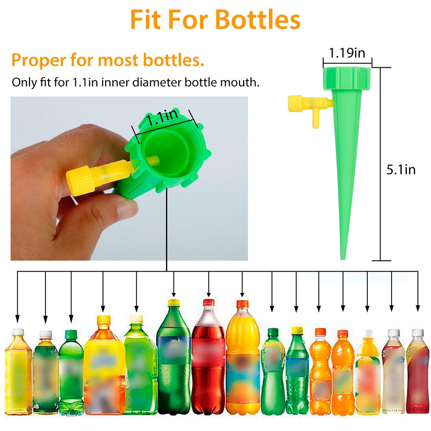 Plant Watering Spikes with Adjustable Valve - 24 Pack