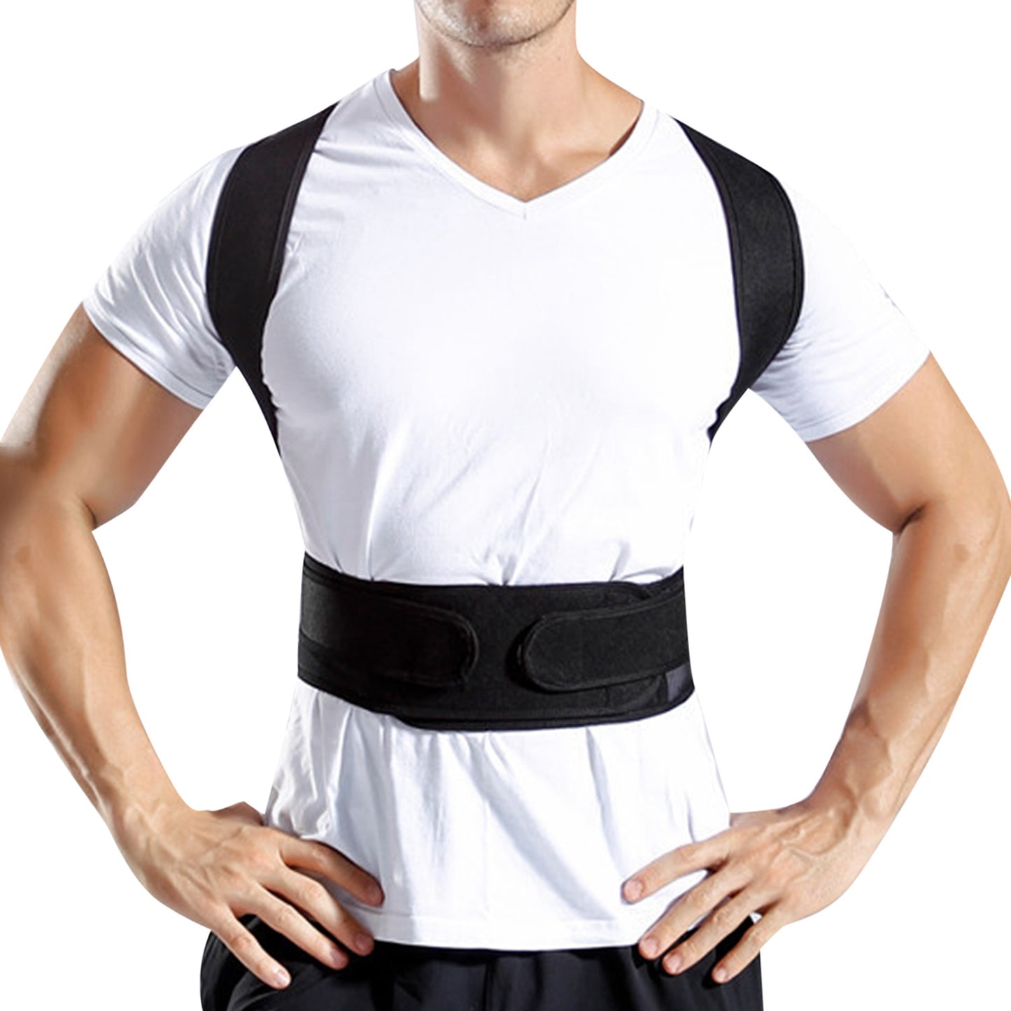 Back Posture Corrector with Lumbar Support Brace