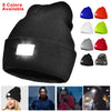 Warm Hat Camping Jogging Running Cap Headlamp