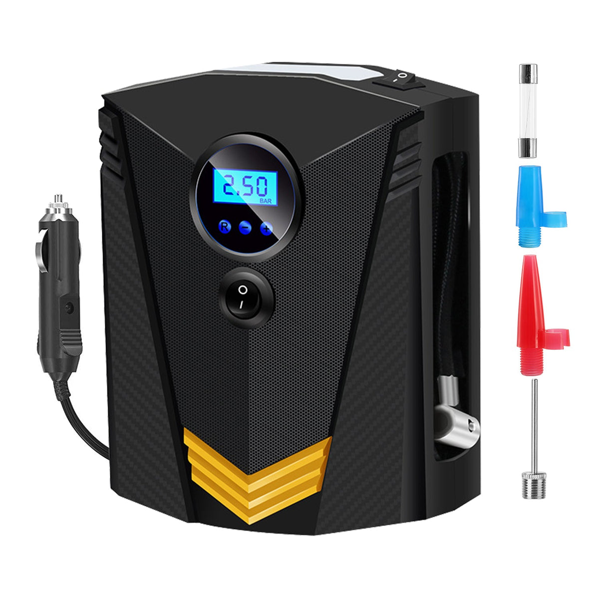Tire Inflator 12V DC 100W 150PSI Digital Tire Pump w/LCD Display Electric Air Compressor Pump 20L/Min Air Flow