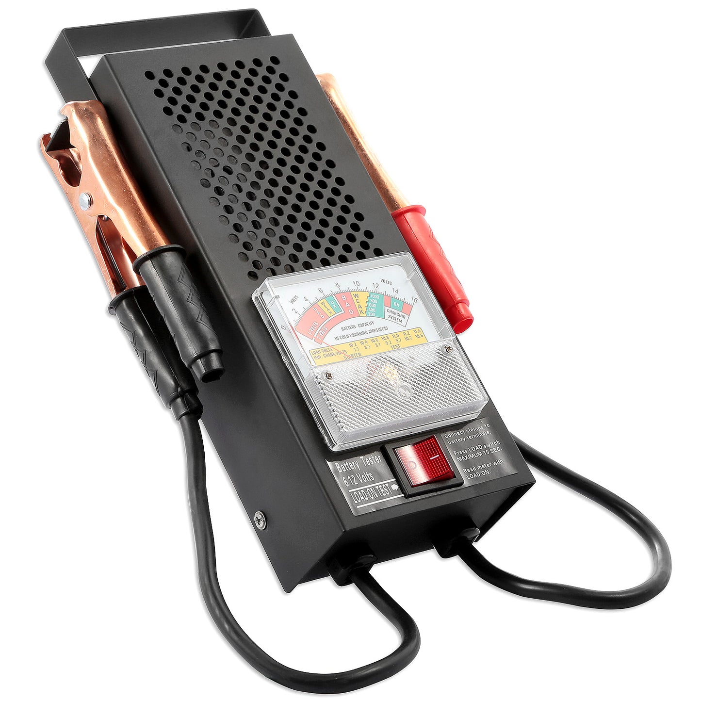 Battery Load Tester 6-12V 100A with Insulated Copper Clips
