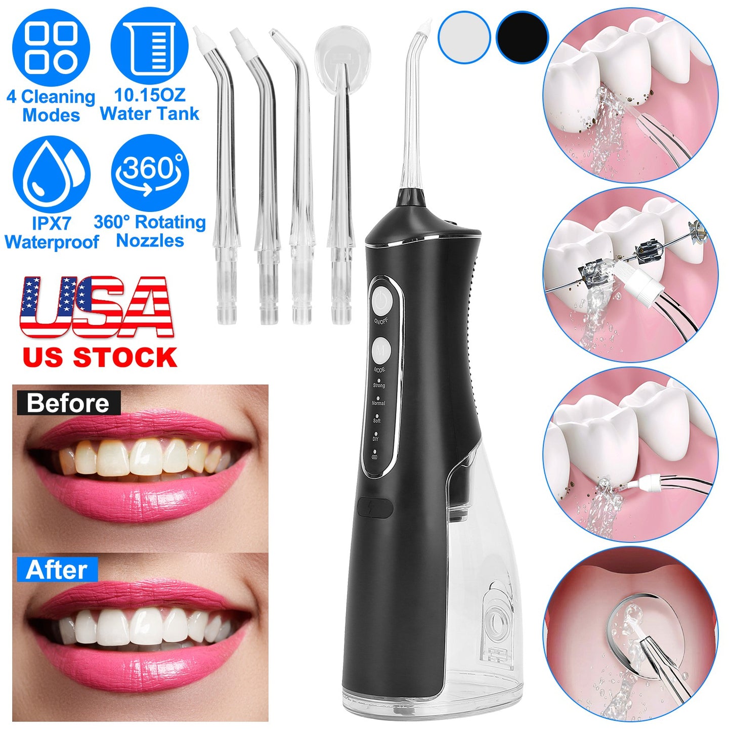 Portable Water Dental Flosser
