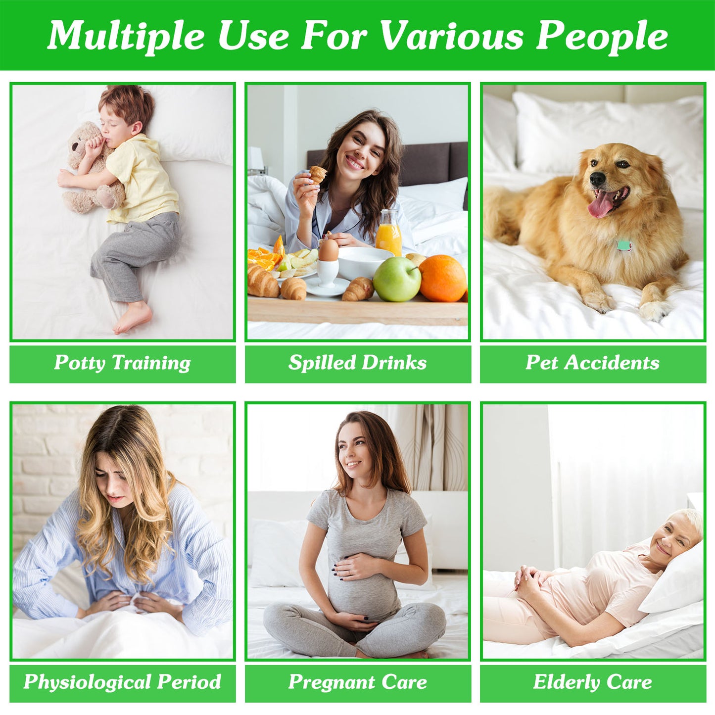 Waterproof Mattress Protector Full Size Cotton Breathable