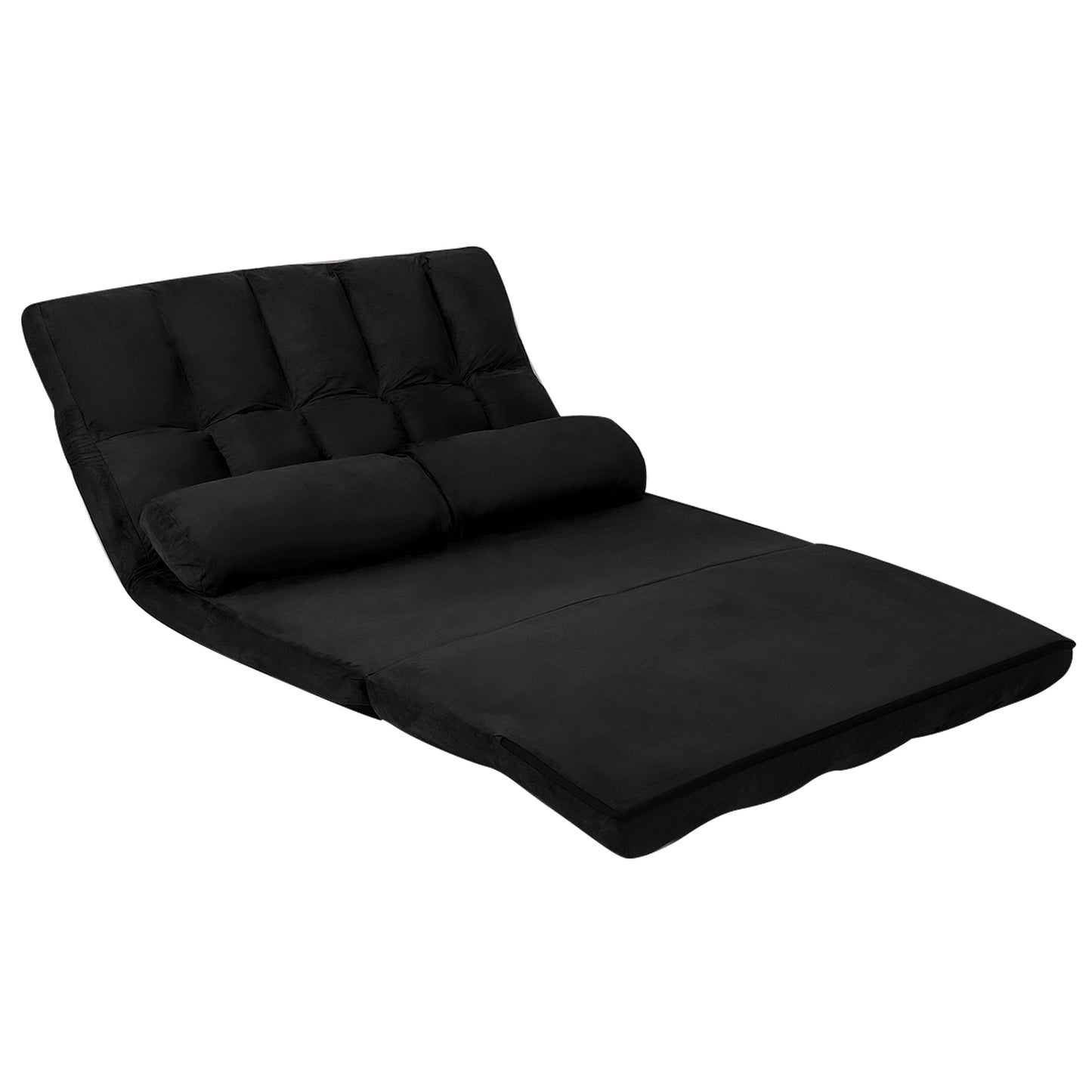 6-Position Foldable Floor Sofa Bed with Removable Cover