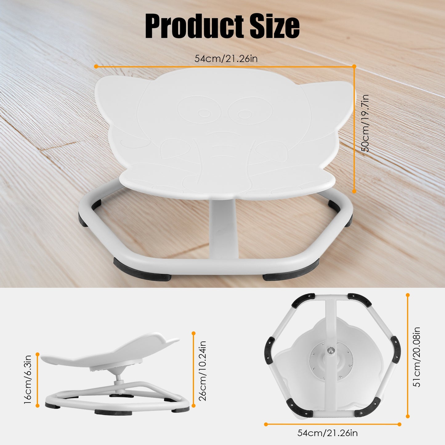Kids Sensory Swivel Chair for Balance & Coordination Training