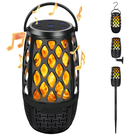 Wireless Flame Speaker with LED Lights & IPX5 Waterproof