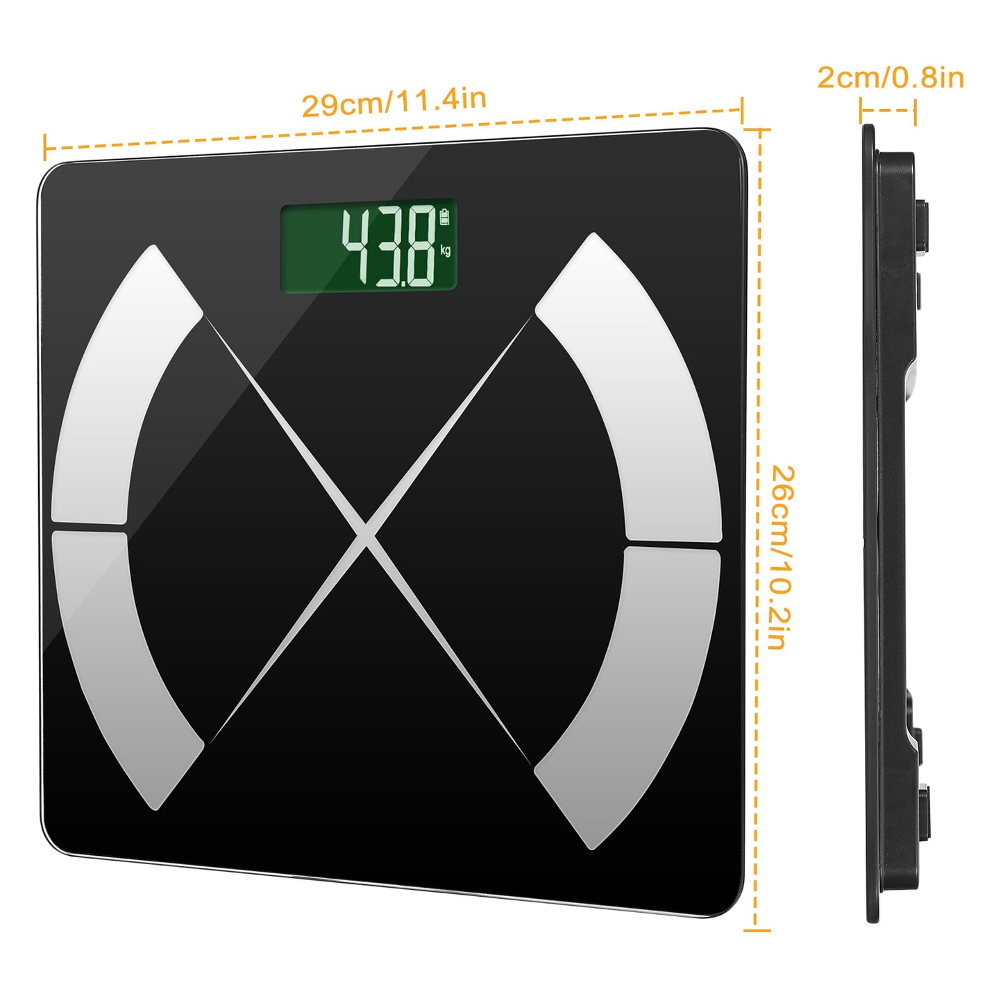 Smart Body Composition Scale with App & 24 Health Metrics