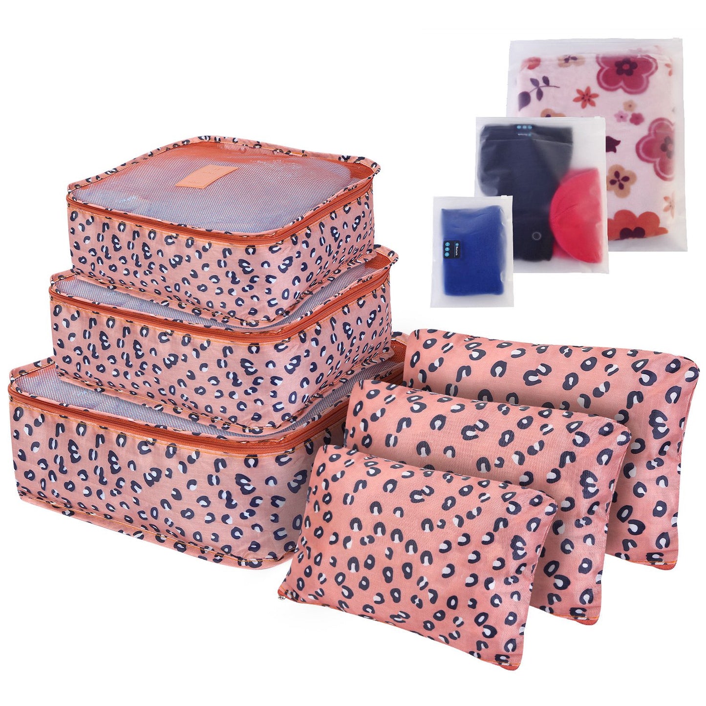 Travel Packing Cubes Set - 9 Piece Water-Resistant Organizer