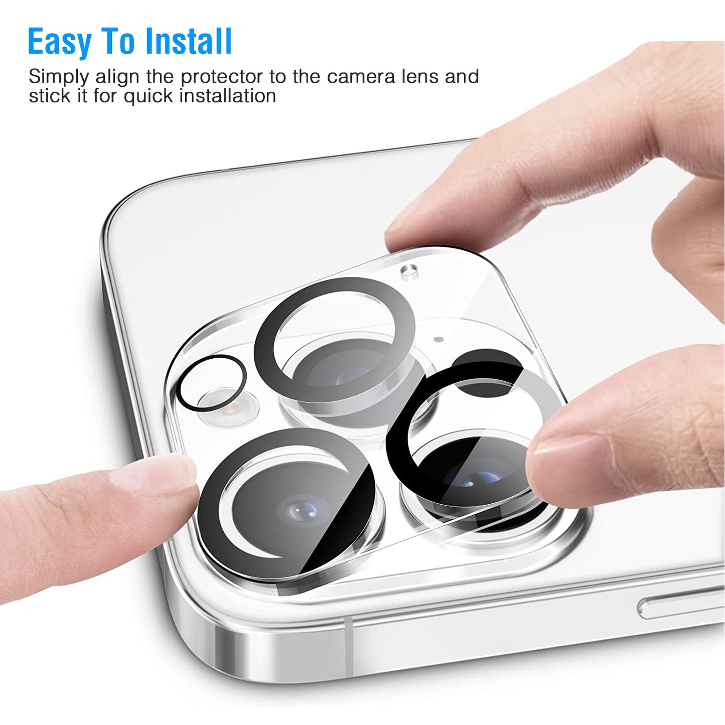 Camera Lens Protector for iPhone - 2 Pack Tempered Glass
