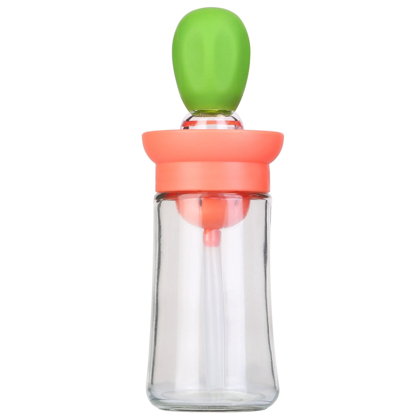 2-in-1 Glass Oil Dispenser Bottle with Silicone Brush