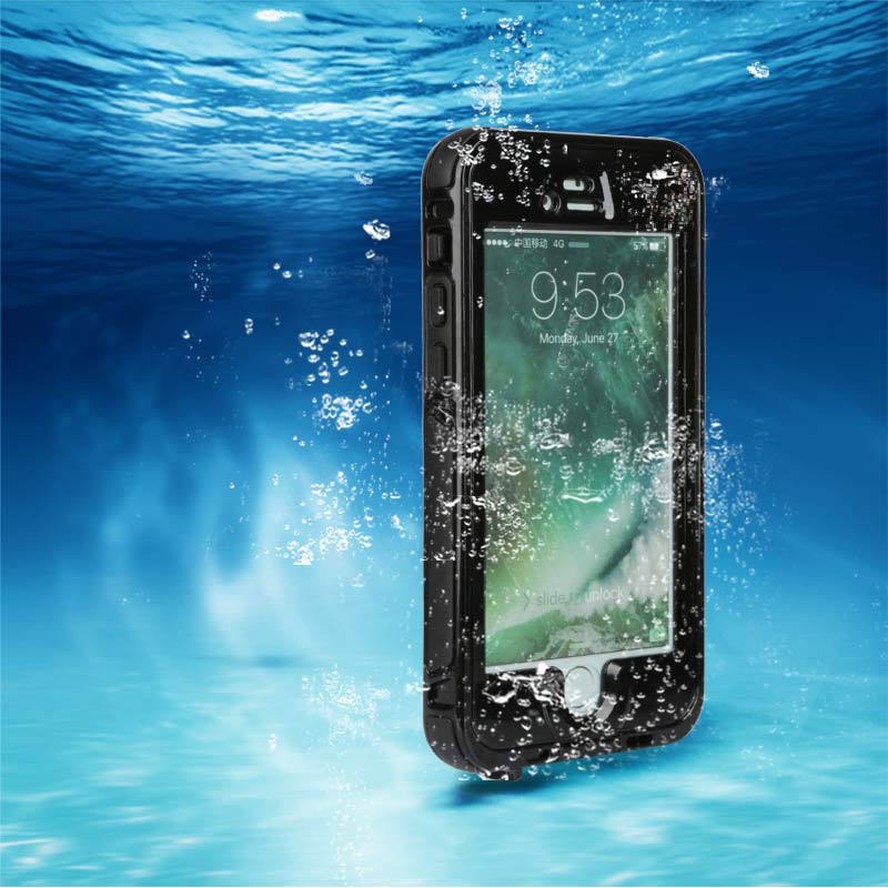 Waterproof Full Cover Case for iPhone 7 with IP68 Rating