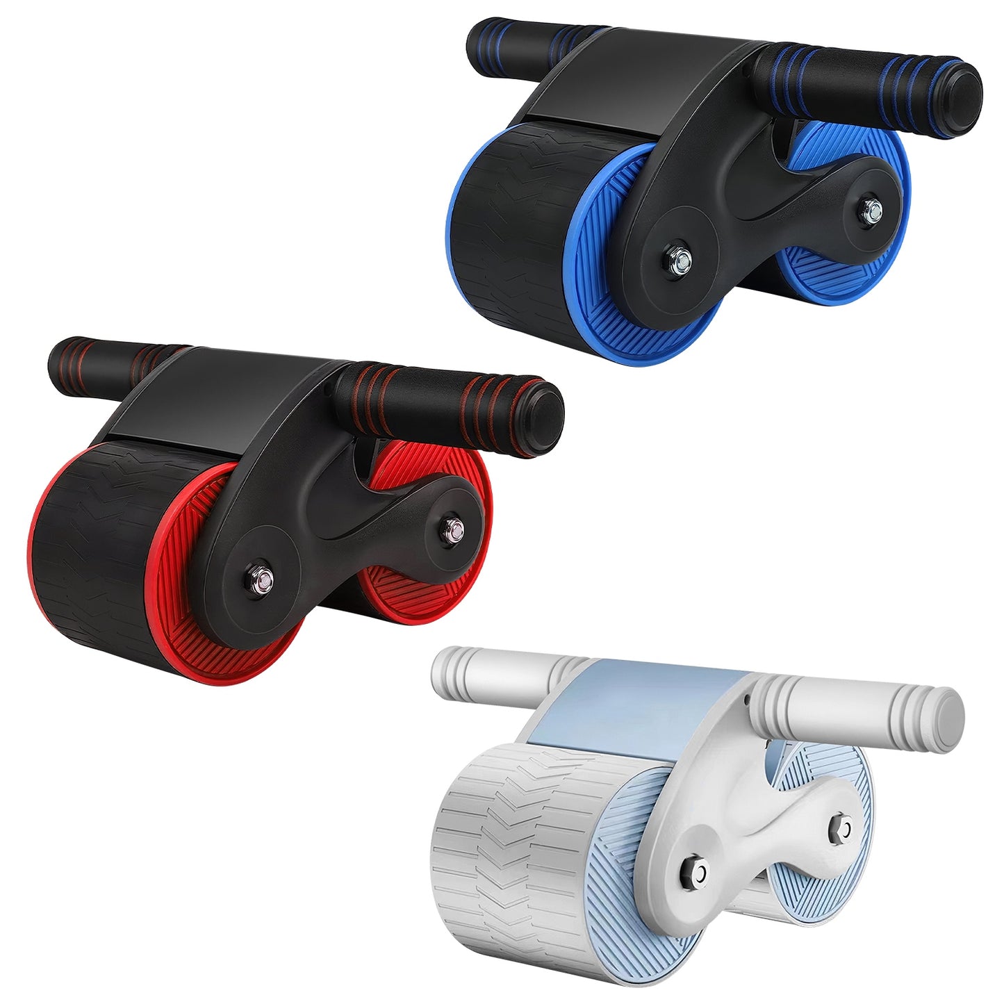 Automatic Rebound AB Roller Wheel with Kneel Pad & Phone Holder