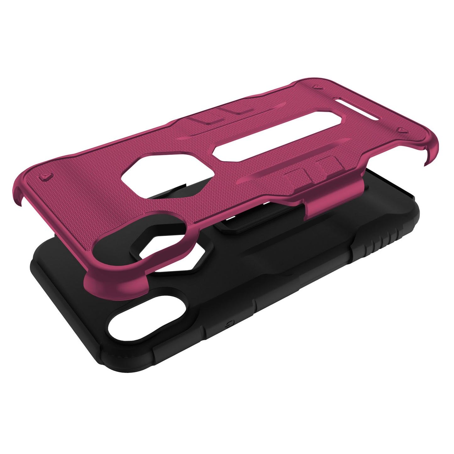 iPhone X Rugged Case with Kickstand - Dual Layer Protection