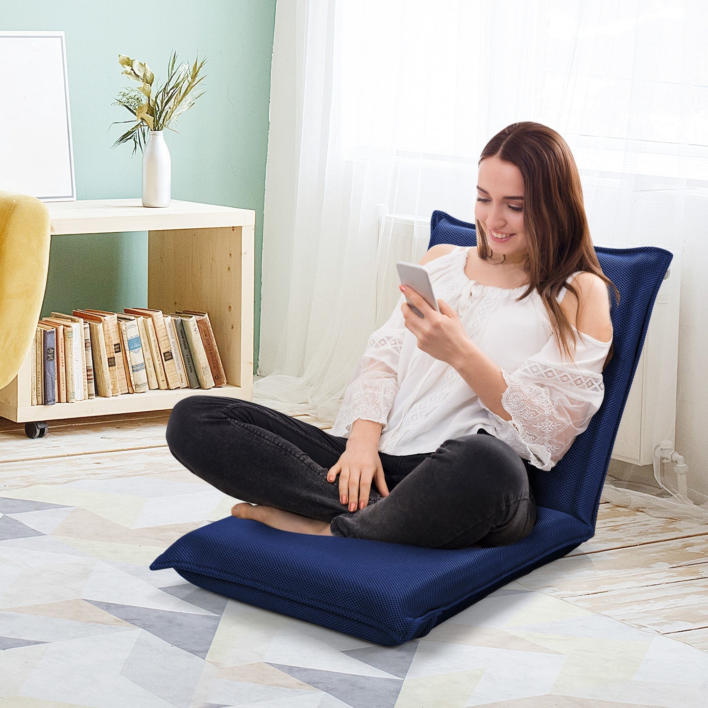 Adjustable Floor Chair with 6 Reclining Positions