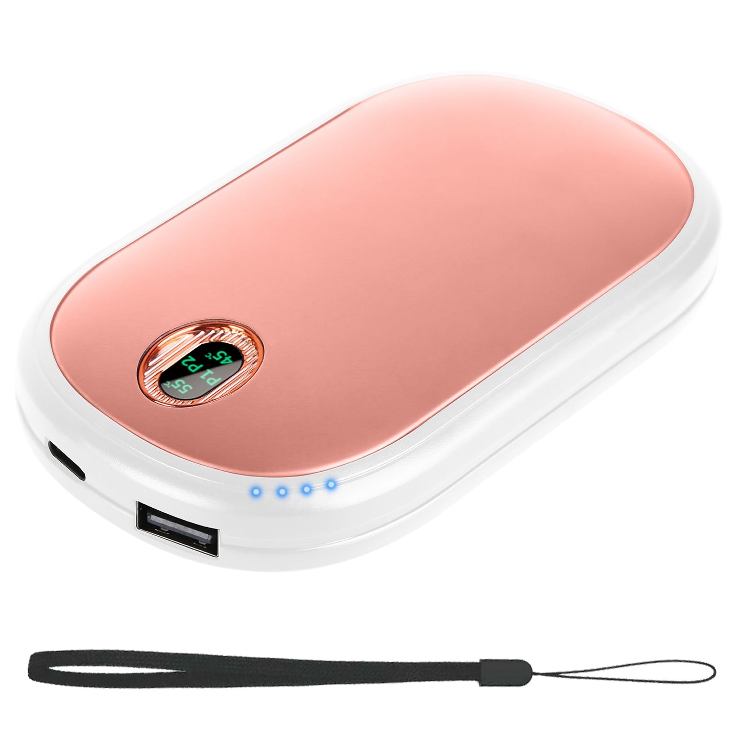 Rechargeable Hand Warmer with Power Bank & Digital Display