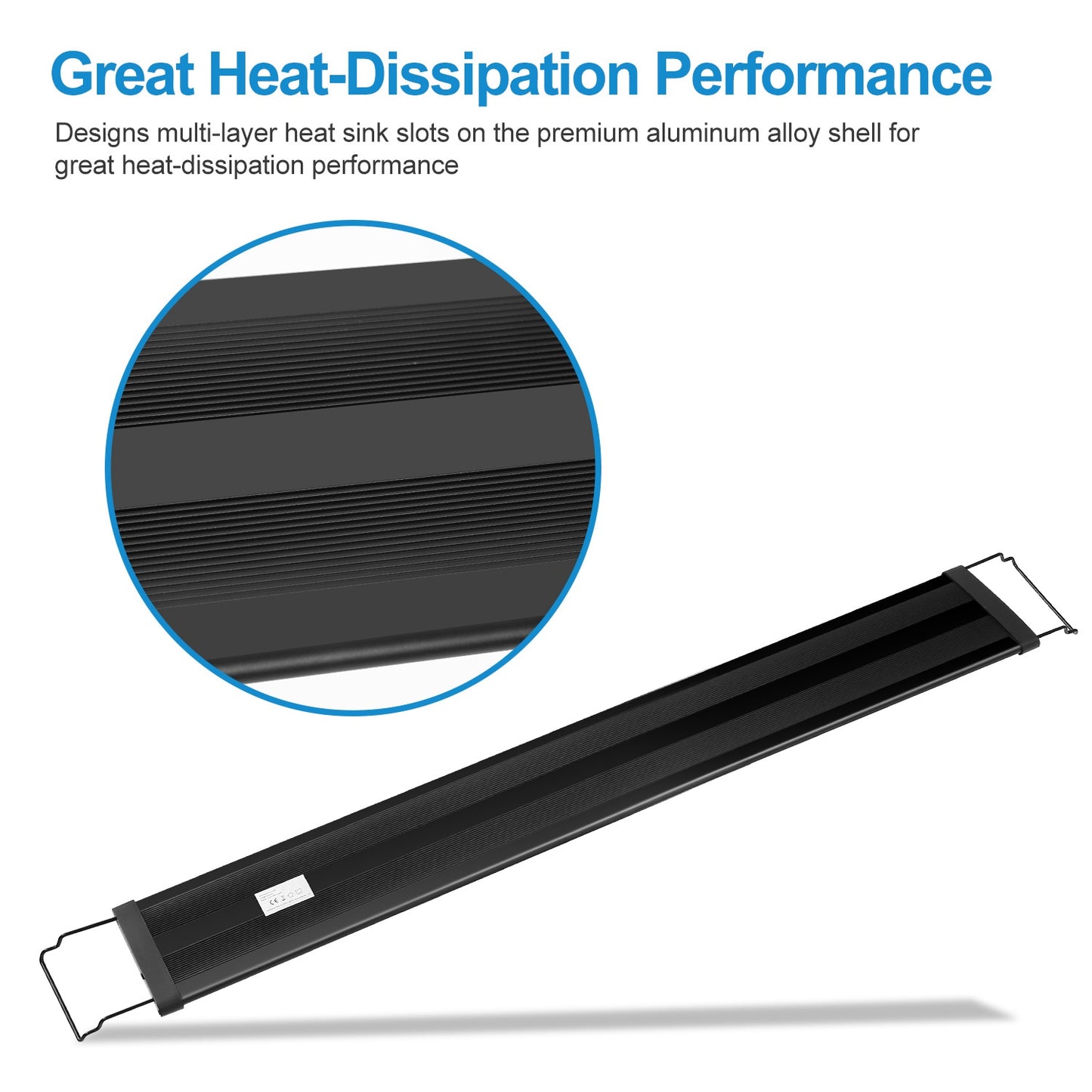 Full Spectrum LED Aquarium Light with Extendable Brackets