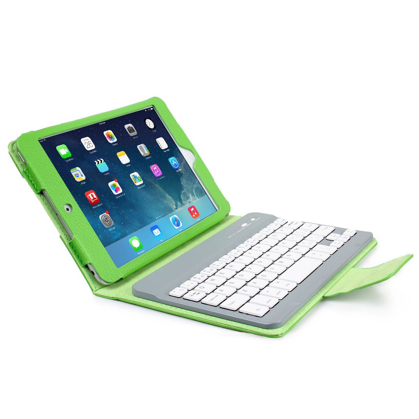 iPad Mini Keyboard Case with Wireless Bluetooth & Leather Cover