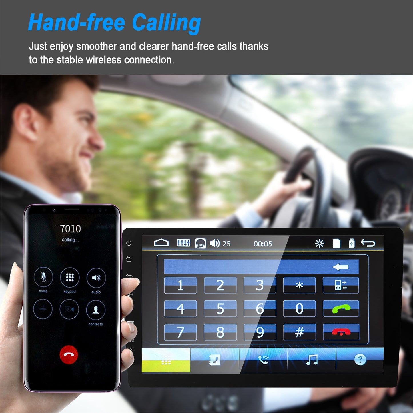 9-Inch Touchscreen Car Stereo with Backup Camera & CarPlay