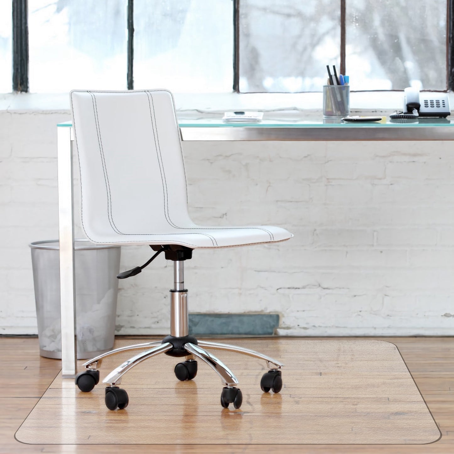 Chair Mat 36" x 48" PVC Floor Protector for Hard Floors