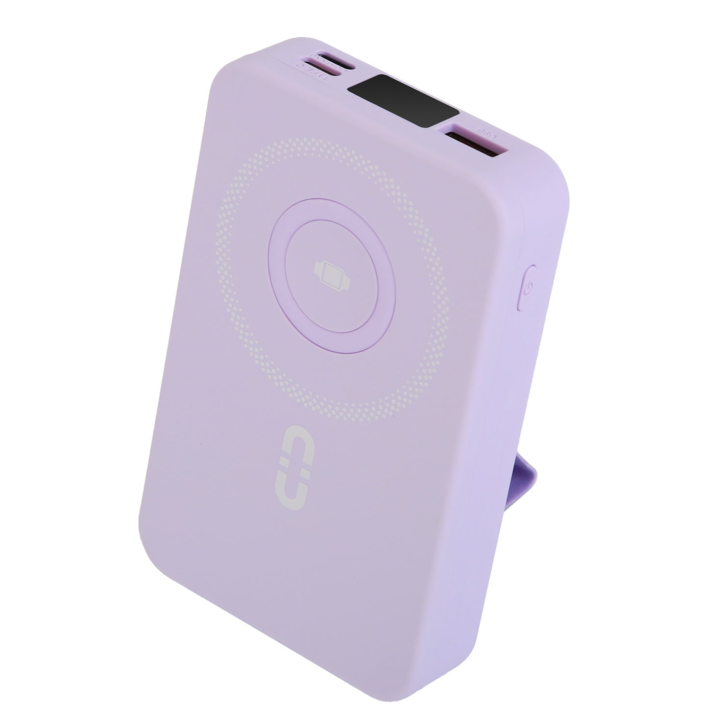 10000mAh MagSafe Power Bank with Built-In Cables & Stand