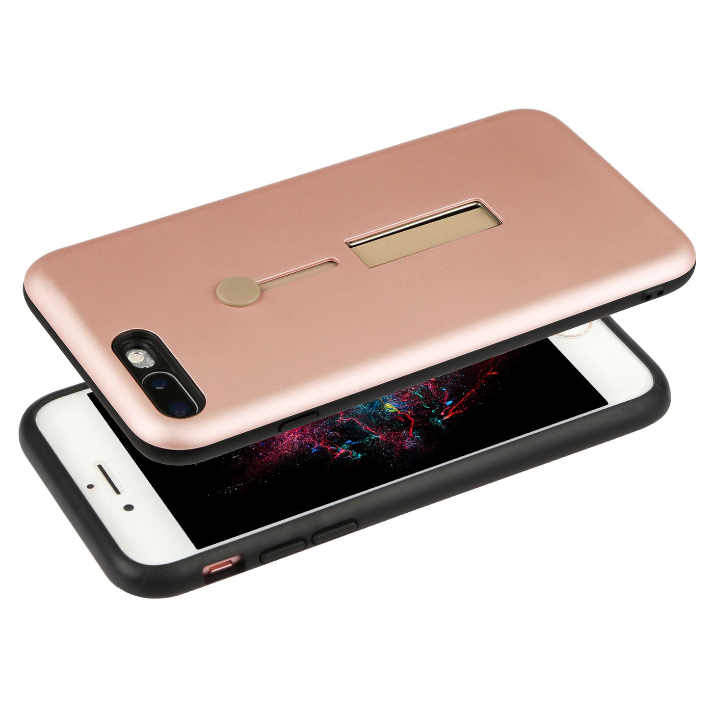 iPhone 8 Plus Case with Kickstand - Rugged Slim Snap-On