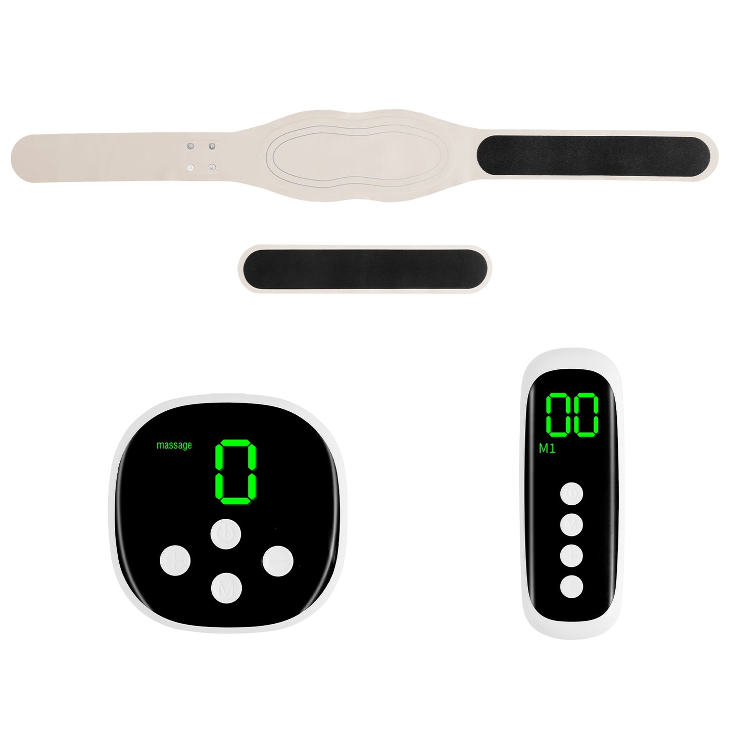 EMS Lower Back Massager Heating Pad with Remote Control