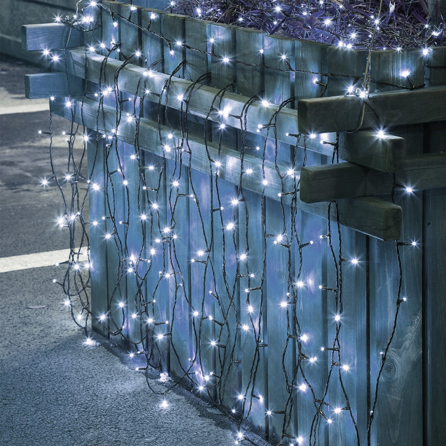 Solar String Lights 100 LED 40ft Outdoor Waterproof Cool White
