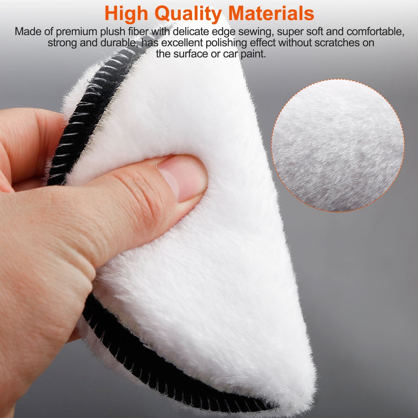 6" Buffing Polishing Pads Set with M14 Drill Adapter - 5 Piece