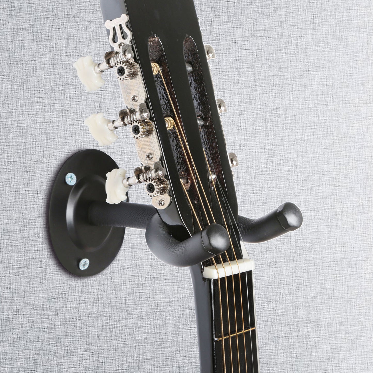Wall Mount Guitar Hanger with Padded Steel Hook