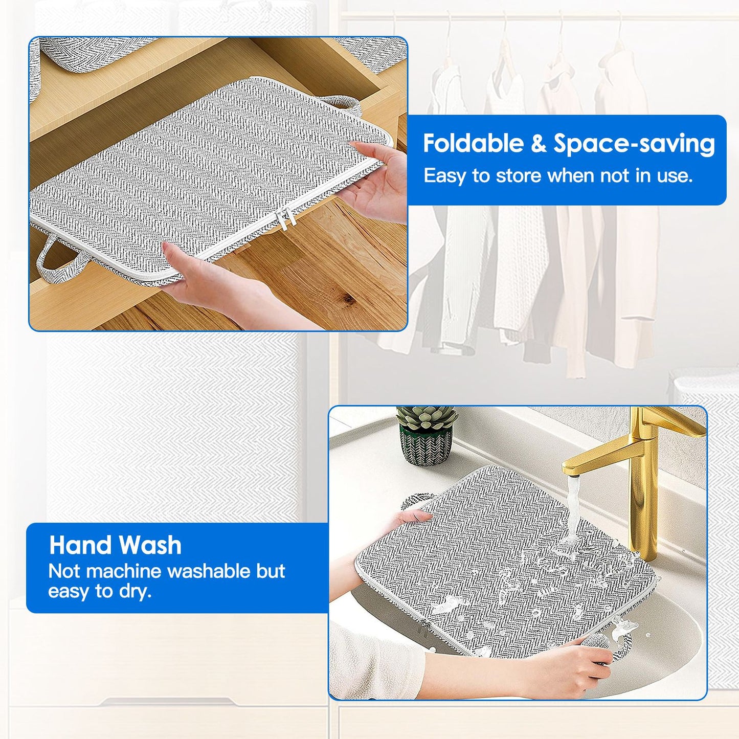 Foldable Storage Bags 4-Pack with Handles & Lids (30L-220L)