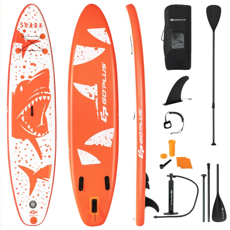 Inflatable Stand Up Paddle Board with Backpack Aluminum Paddle Pump