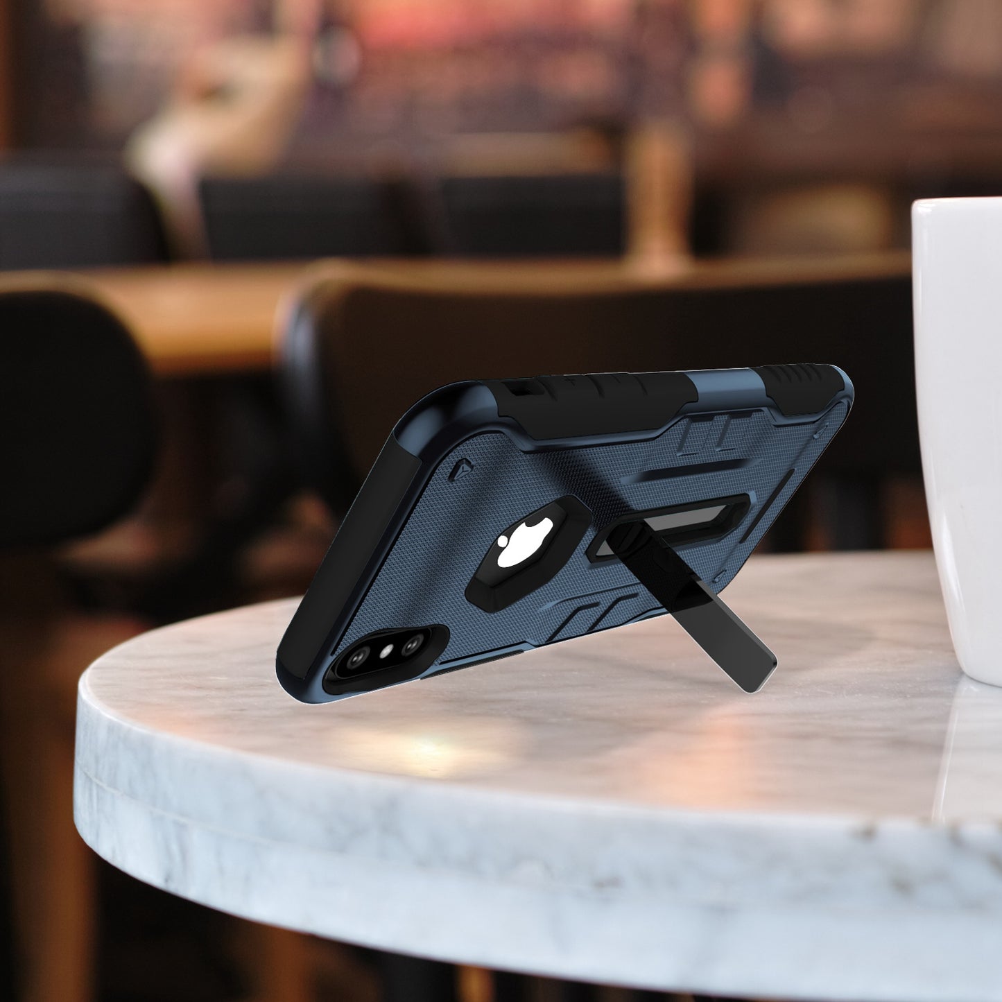 iPhone X Rugged Case with Kickstand - Dual Layer Protection
