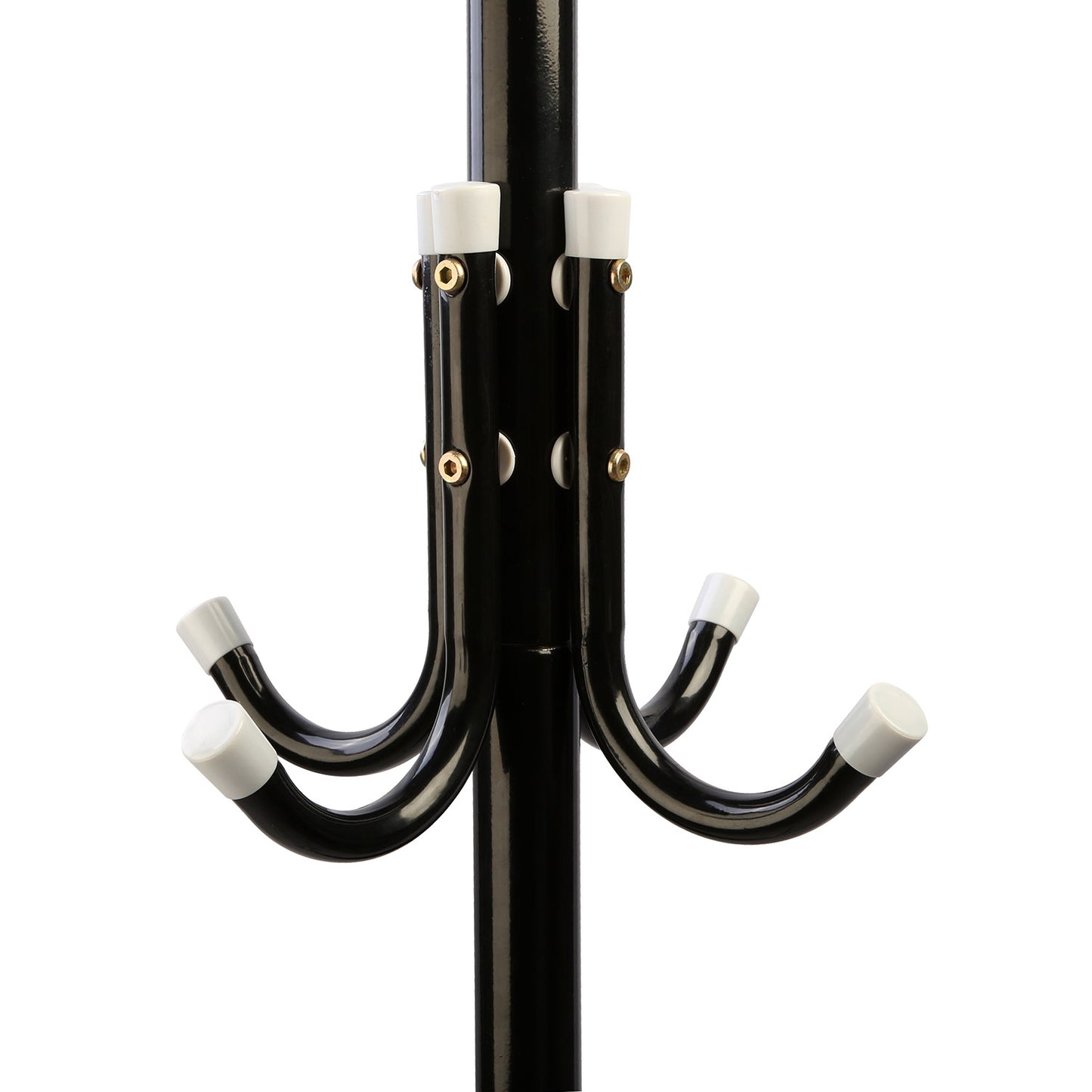 Standing Coat Rack with 8 Hooks - 3 Tier Metal Organizer
