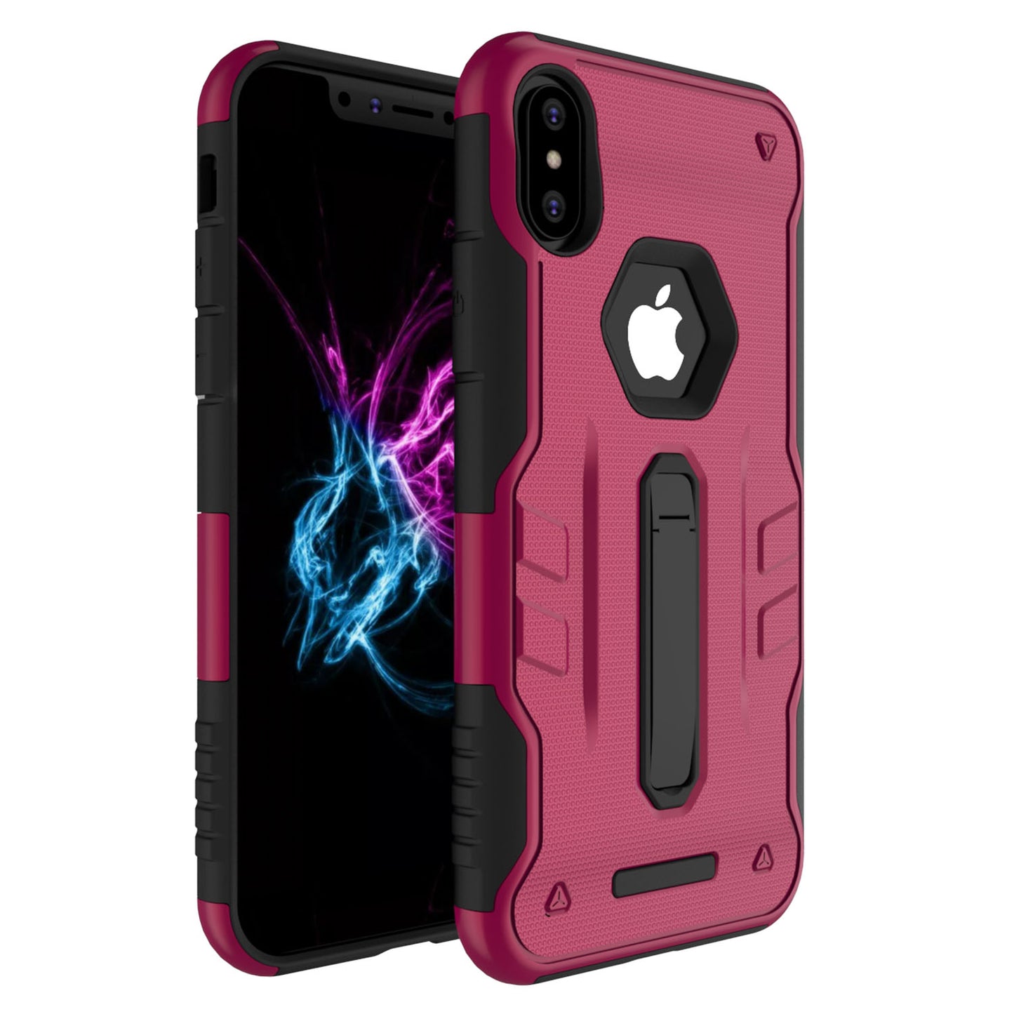iPhone X Rugged Case with Kickstand - Dual Layer Protection