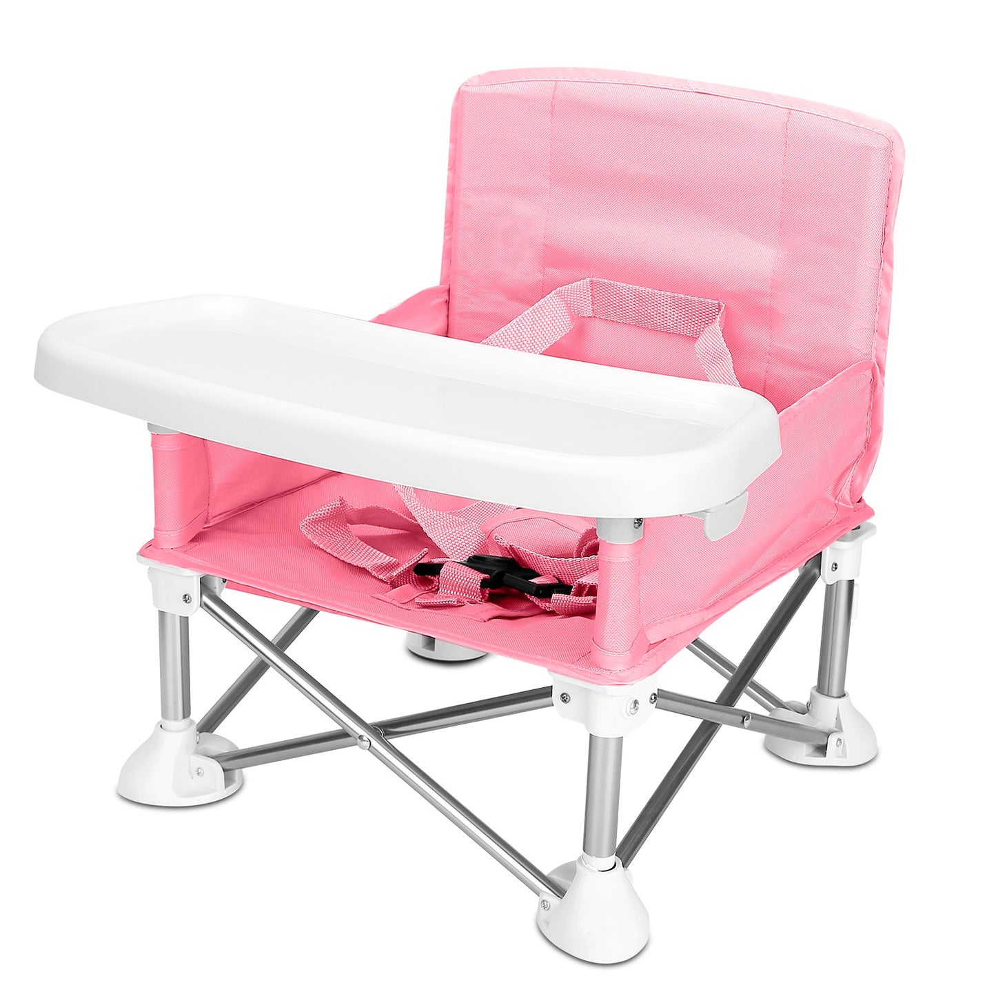 Portable Baby Booster Seat with Detachable Tray & Carry Bag