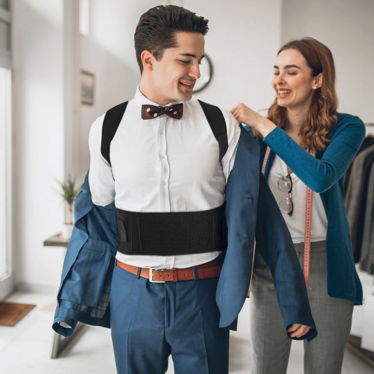 Magnetic Posture Corrector Back Brace with Lumbar Support