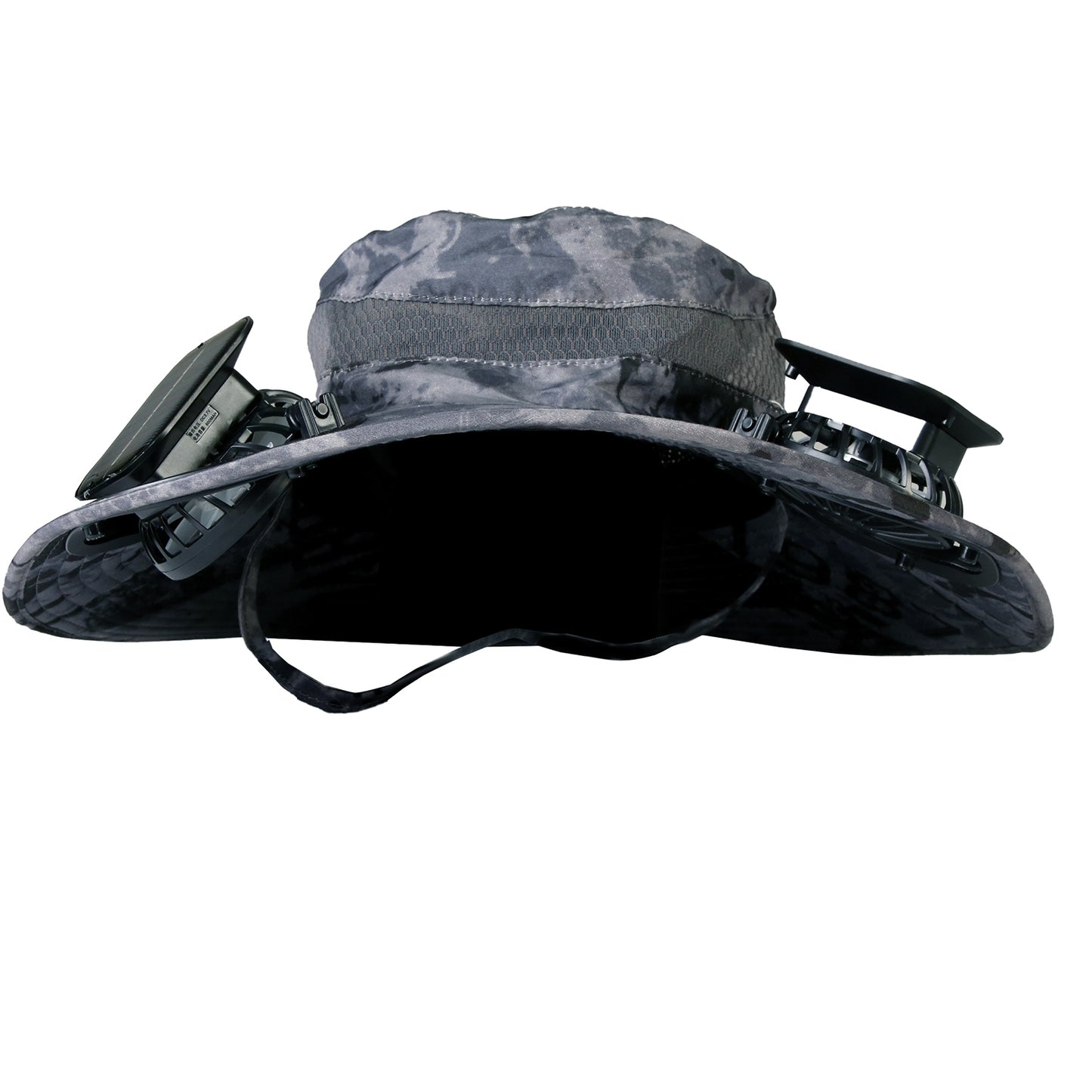Wide Brim Sun Hat with Dual Rechargeable Fans & UPF50+