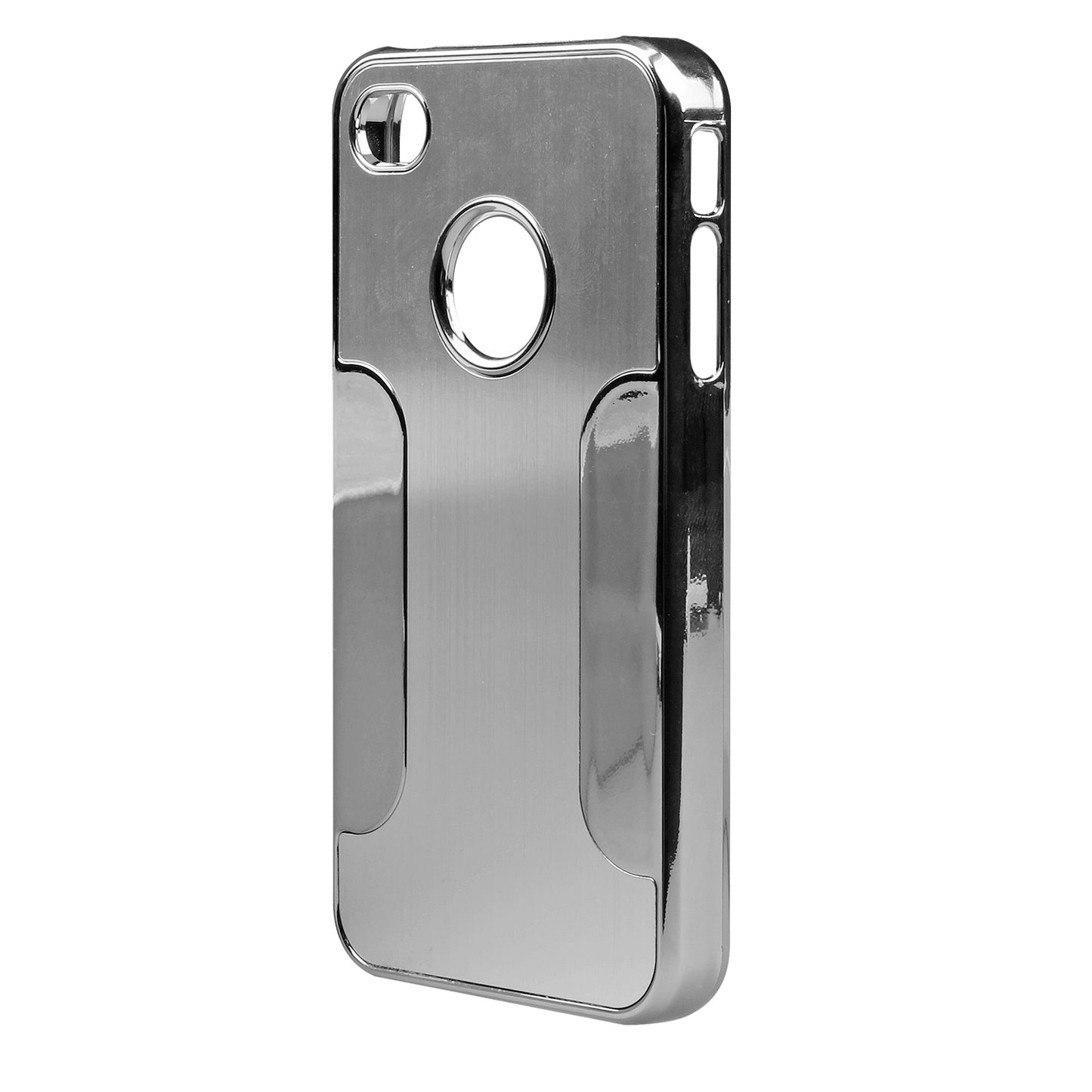Aluminum Case for iPhone 4/4S - Silver Snap-On Protection