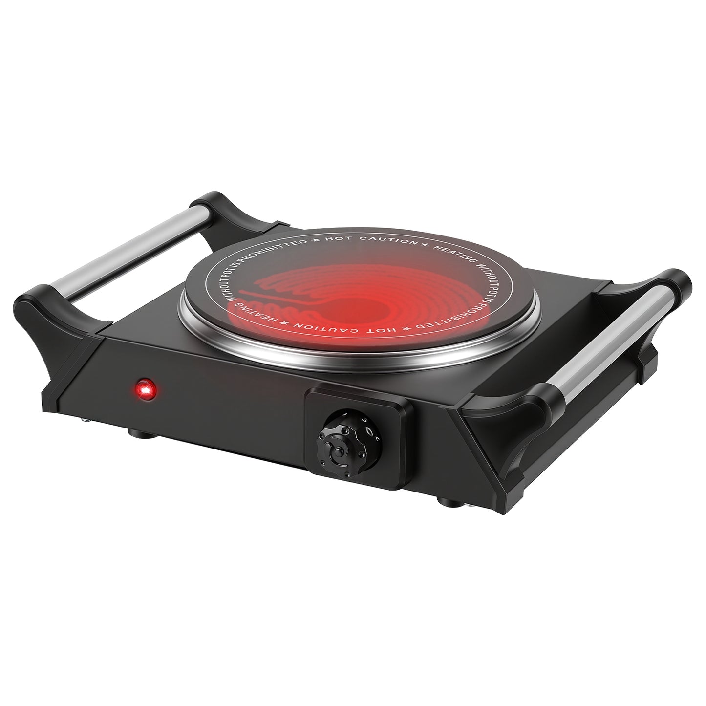 Electric Double Burner Hot Plate with Adjustable Temperature