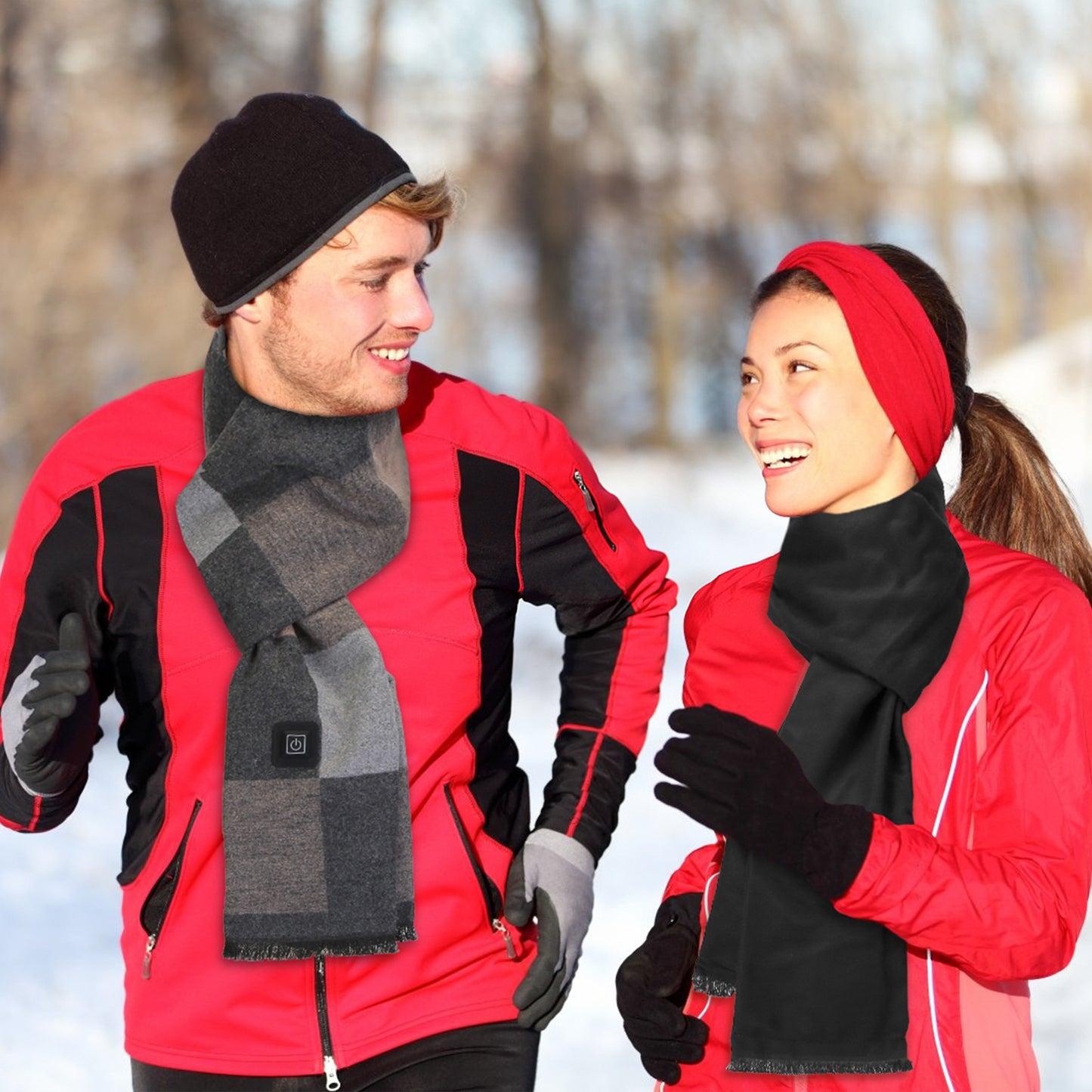 USB Heated Winter Scarf with 3 Temperature Settings