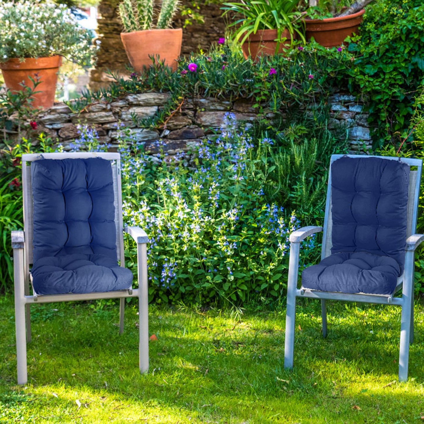 Rocking Chair Cushion Set - Waterproof with Non-Slip Ties
