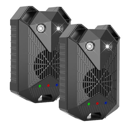 Ultrasonic Rodent Repeller 2-Pack for Vehicles with Strobe Light