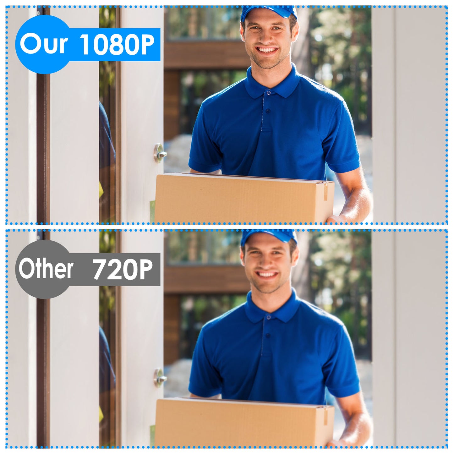Smart Wi-Fi Video Doorbell with Two-Way Audio & Night Vision