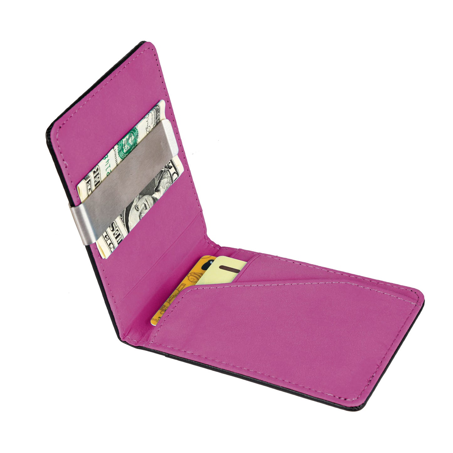 Unisex Leather Wallet Blocking Slim Bifold Credit Card Holder