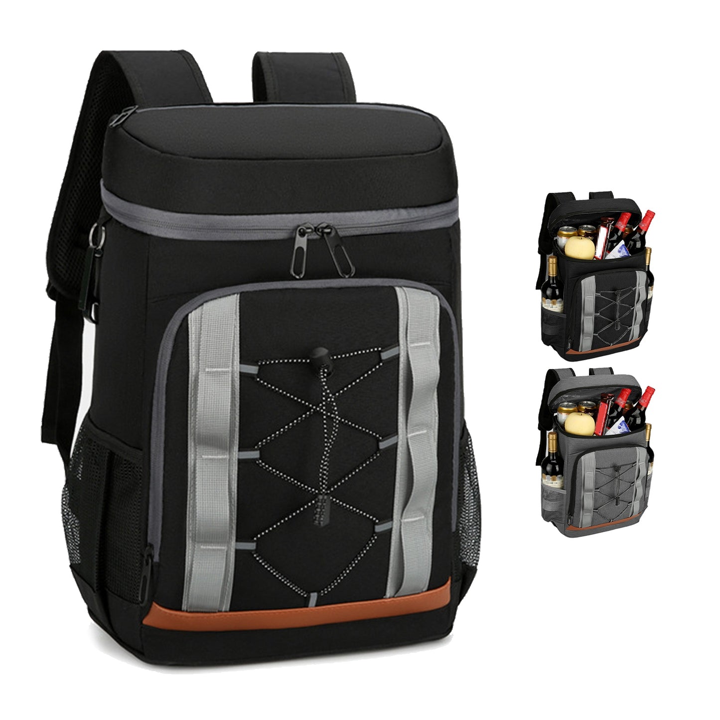 Insulated Cooler Backpack 36 Can Leakproof with Bottle Opener