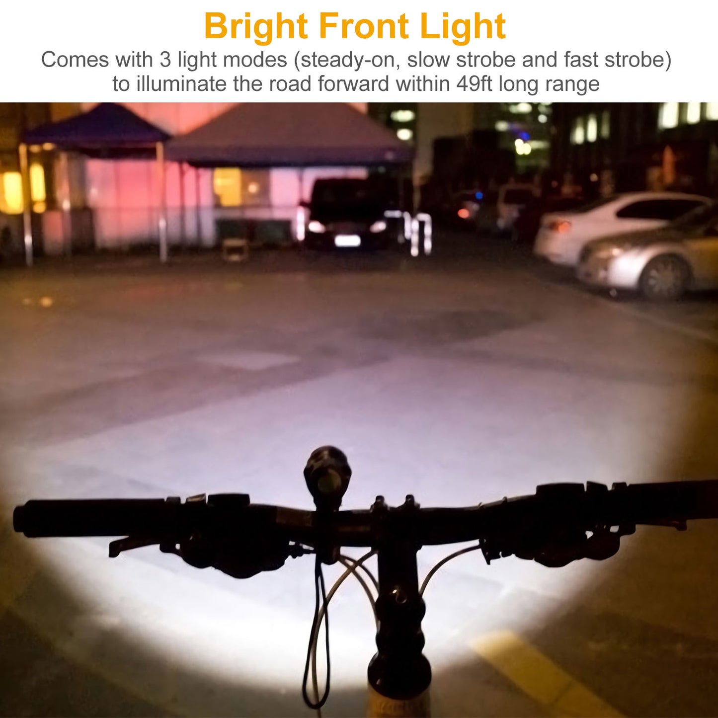 Bike Light Set Front and Rear LED Waterproof 8000LM