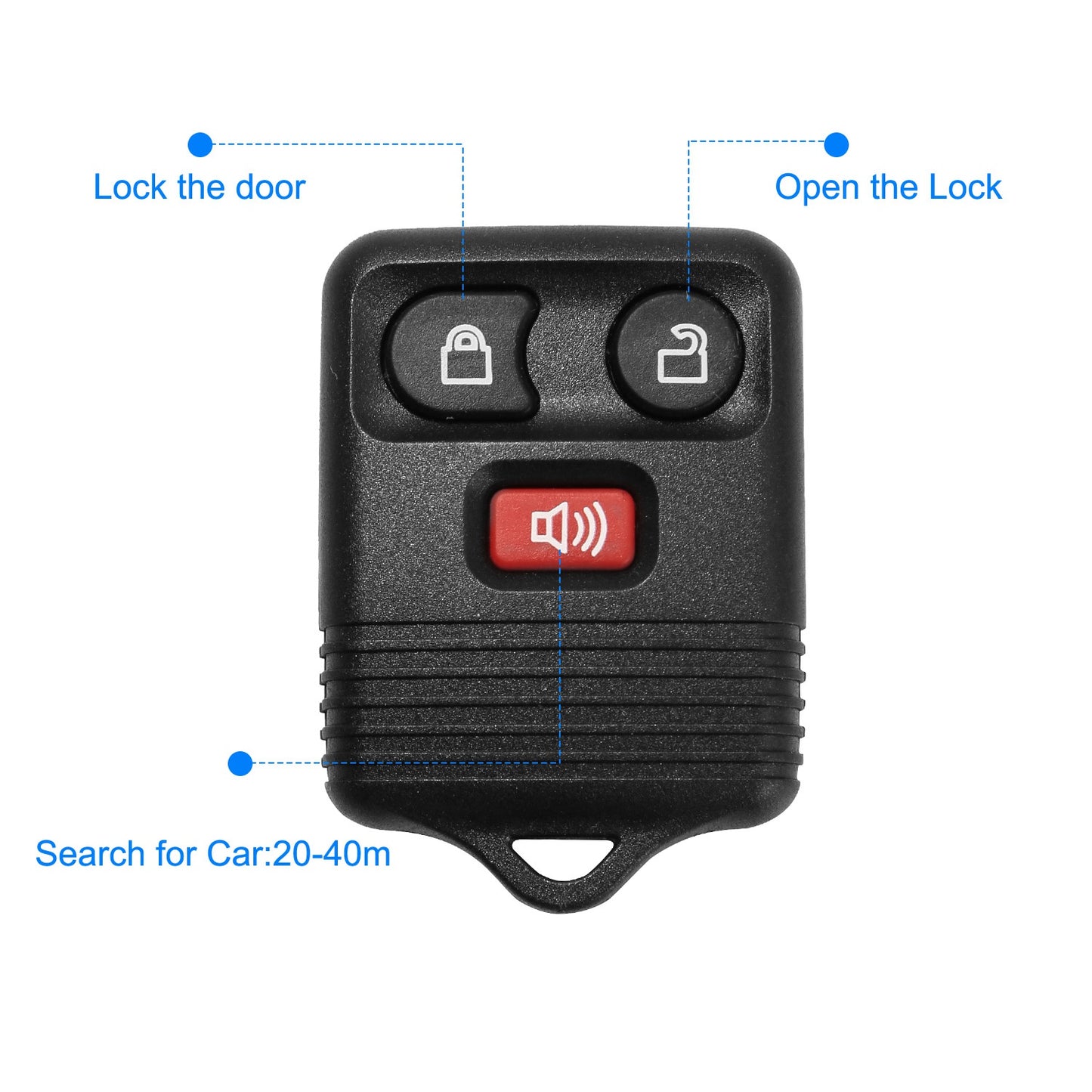 Keyless Entry Remote Key Fob for 1999-2007 Ford F-150 (2-Pack)