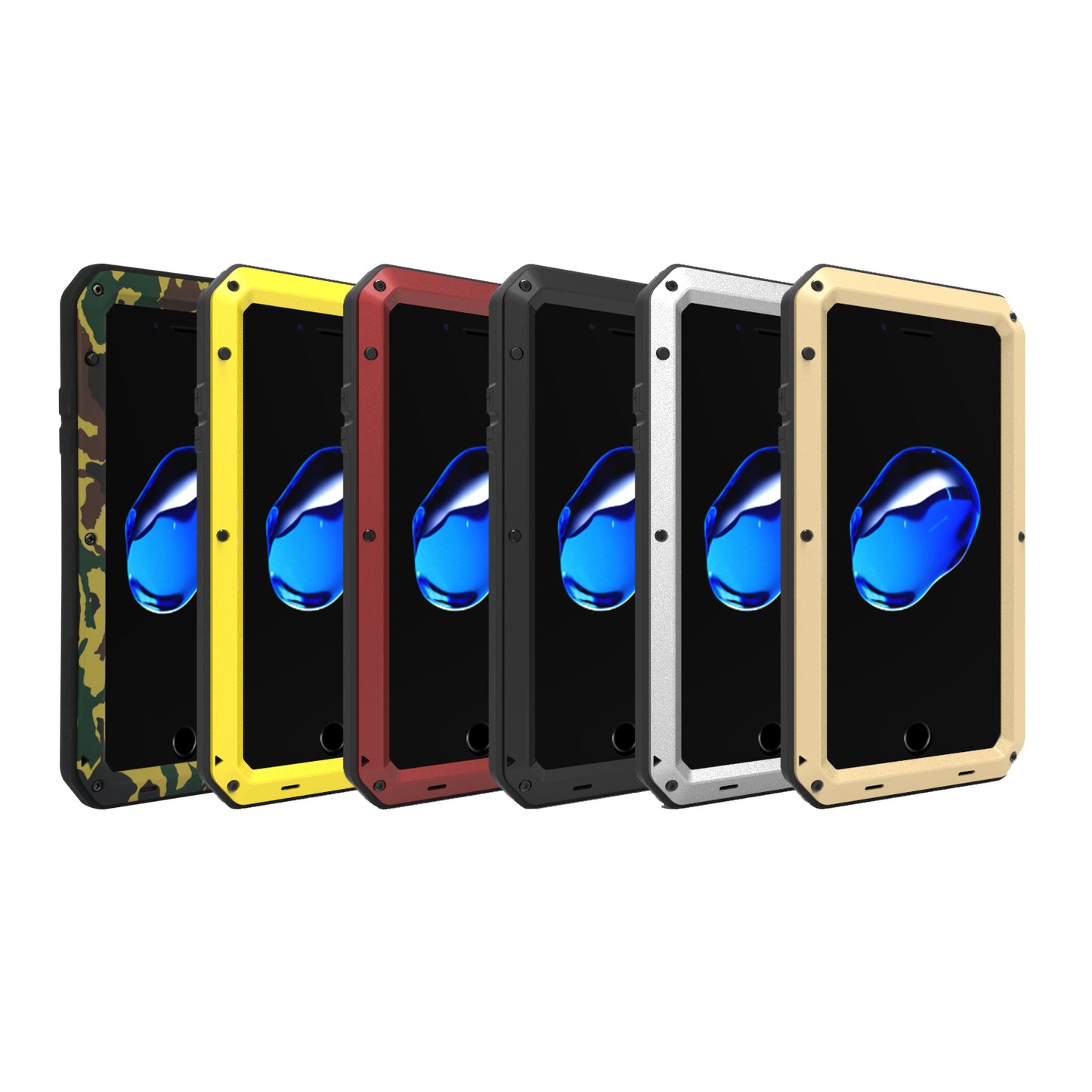iPhone 7 Plus Rugged Full Cover Case with Screen Protector
