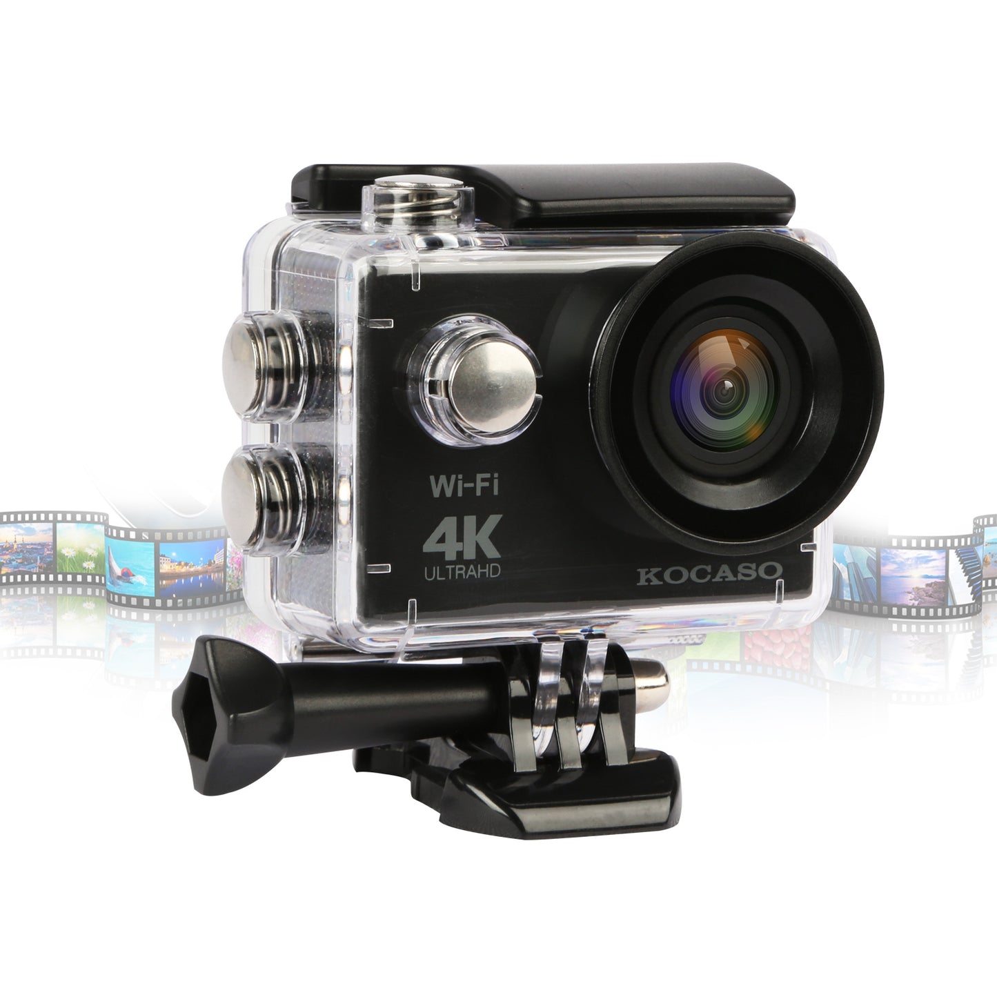 4K Action Camera with 170° Wide Angle Lens and WiFi